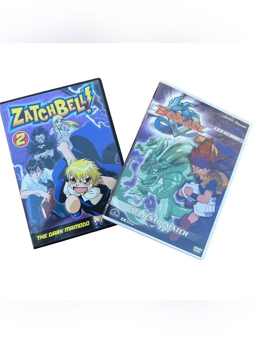 Nostalgic Anime Manga Zatch Bell! & Beyblade Physical Media DVD Episode Lot
